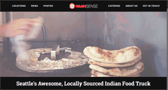 Desktop Screenshot of naansensefoodtruck.com